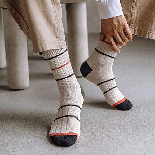 

Comfort Sport Women's Socks Striped Sport Socks / Athletic Socks Casual Socks Medium Casual Brown stripes 10 Pairs