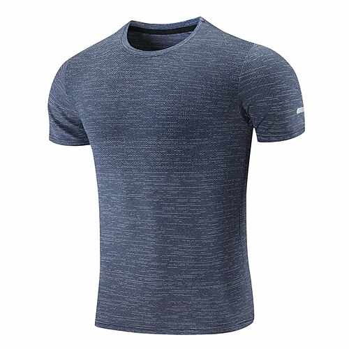 

Men's Compression Shirt Running Shirt Short Sleeve Tee Tshirt Athletic Breathable Quick Dry Moisture Wicking Gym Workout Running Active Training Sportswear Activewear Solid Colored Black Royal Blue