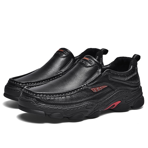 

Homens Mocassins e Slip-Ons Casual Clássico Diário Escritório e Carreira Couro Ecológico Preto Cáqui Marron Primavera Verão