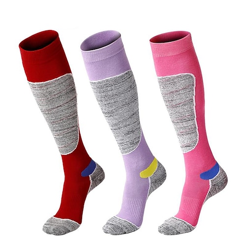 

Men's Women's Hiking Socks Ski Socks Sports Socks Outdoor Thermal Warm Breathable Lightweight Soft Socks Dark blue L (39-43) Red M (35-38) Black L (39-43) for Fishing Climbing Camping / Hiking