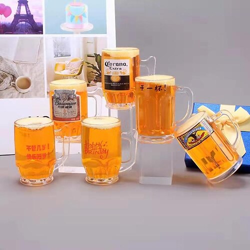 

Beer glass wine bottle wine glass decoration ornaments