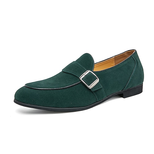 

Per uomo Mocassini e Slip-Ons Mocassini comodi Mocassini di vestito Scarpe scozzesi stile britannico Scarpe da monaco Informale Formale Giornaliero Serata e festa Scamosciato Verde Nero Autunno