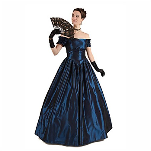 

Rococo Victorian Ball Gown Vintage Dress Party Costume Masquerade Prom Dress Women's Costume Vintage Cosplay Party Halloween Carnival Short Sleeve Dress Masquerade