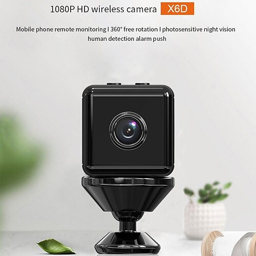 

X6D Camera Wireless Wifi HD 1080p Infrared Night Vision Small Square Camera