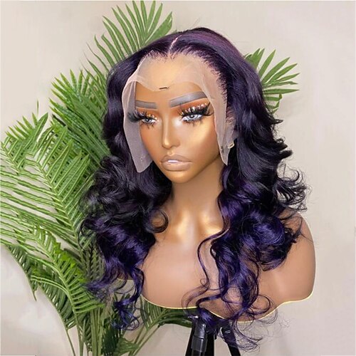 

Human Hair 13x4 Lace Front Wig Free Part Brazilian Hair Body Wave Black Wig 150% Density with Baby Hair Glueless Pre-Plucked For wigs for black women Long Human Hair Lace Wig
