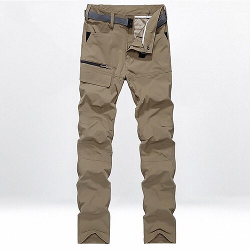 

Men's Hiking Pants Trousers Summer Outdoor Breathable Water Resistant Quick Dry Stretch Pants / Trousers Bottoms Black khaki Camping / Hiking / Caving M L XL 2XL 3XL / Lightweight