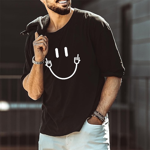 

Men's T shirt Tee Graphic Grimace Crew Neck Black Long Sleeve Hot Stamping Street Daily Print Tops Fashion Designer Casual Comfortable / Sports