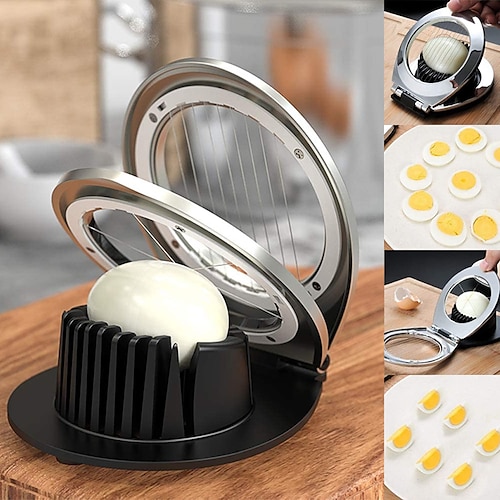 Egg Slicer with Stainless Steel Wire for Boiled Eggs