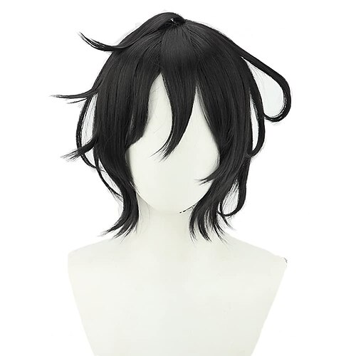

Call of the Night Akira Asai Wigs Anime Call of the Night Akira Asai Cosplay Wig Black Short Curly Party Hair Accessory