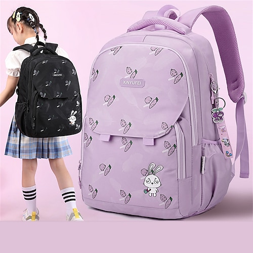 

School Backpack Bookbag Cartoon Animal Kawii for Student Boys Girls Multi-function Water Resistant Wear-Resistant Oxford Cloth Nylon School Bag Back Pack Satchel 21 inch