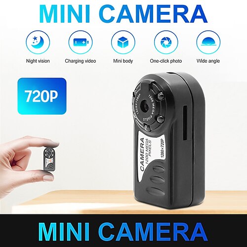 

Q5 Mini Camera Camcorder Micro DV Motion Detection 720P 1200W Pixel Infrared Night Vision for Home Indoor Outdoor Monitoring