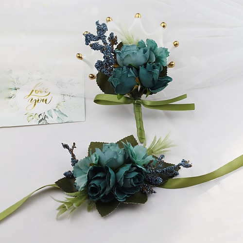 

Wedding wrist flowers Boutonnieres / Wrist Corsages Wedding / Special Occasion Nonwoven Traditional / Classic