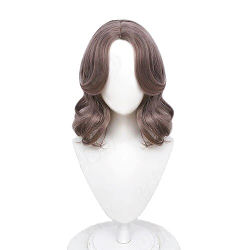 

Cosplay Wig Game Elden Ring Cosplay HSIU Taro color short curly hairFree Wig Cap Cosplay Heat Resistant Synthetic Hair