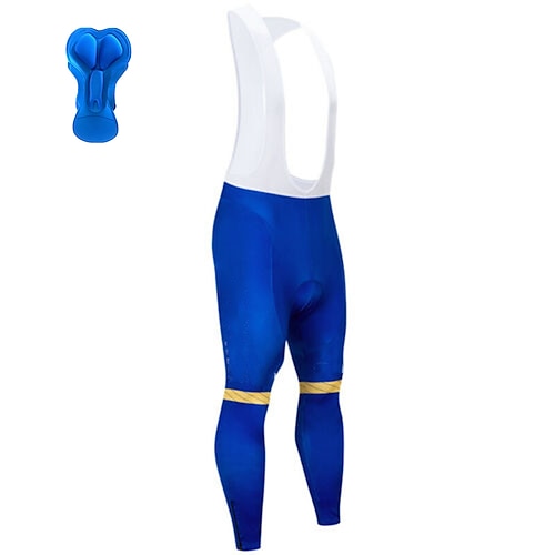 

21Grams Men's Cycling Bib Tights Bike Bottoms Mountain Bike MTB Road Bike Cycling Sports Stripes 3D Pad Cycling Breathable Quick Dry Blue Polyester Spandex Clothing Apparel Bike Wear / Stretchy