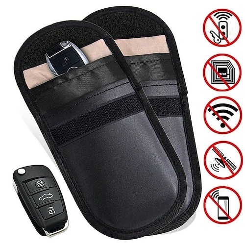 

Universal Car Key Signal Blocker Pouch Signal Blocking Shield Case Faraday Bag for Auto Key and Mobile Phone