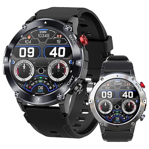 

Military Smart Watch for Men(Answer/Make Calls), 2022 All-New Tactical Smart Watch for Android and iPhone, IP68 Waterproof AI Voice Outdoor Watch, Fitness Tracker with Heart Rate/SpO2/Sleep Monitor