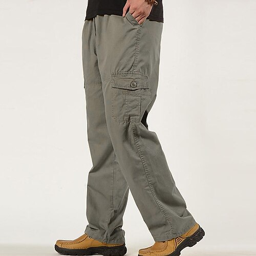 

Men's Cargo Pants Hiking Pants Trousers Work Pants Military Summer Outdoor Ripstop Breathable Quick Dry Multi Pockets Pants / Trousers Bottoms Military color naturals Cotton Climbing Camping / Hiking