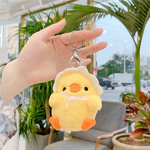 

soft cute chick plush toy doll pendant keychain backpack hanging ornament grab machine doll doll girl