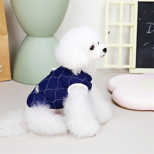 

Dog Cat Coat Solid Colored Quotes & Sayings Cute Sweet Dailywear Casual Daily Winter Dog Clothes Puppy Clothes Dog Outfits Soft Green Blue Pink Costume for Girl and Boy Dog Cotton S M L XL 2XL