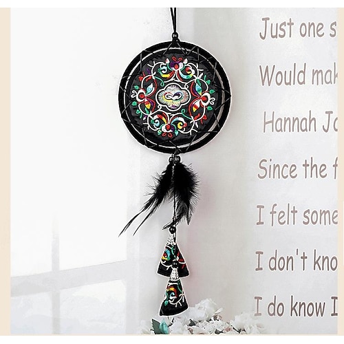 

ma lang creative retro ethnic style embroidery fabric dream catcher chinese style craft decoration pendant dream catcher