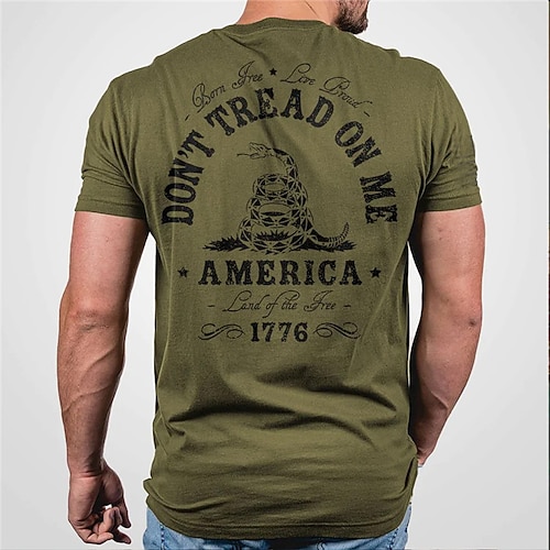 

Men's Unisex T shirt Tee 3D Print Graphic Prints Snake Letter Crew Neck Street Daily Print Short Sleeve Tops Designer Casual Vintage Big and Tall Green / Summer