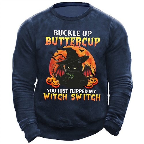 

Men's Unisex Sweatshirt Pullover Graphic Prints Letter Print Daily Sports Holiday 3D Print Casual Streetwear Hoodies Sweatshirts Black Navy Blue