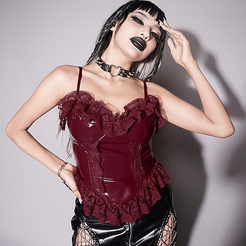 

Goth Girl Retro Vintage Punk & Gothic Steampunk Corset Masquerade Women's Lace Costume Vintage Cosplay Corset Masquerade