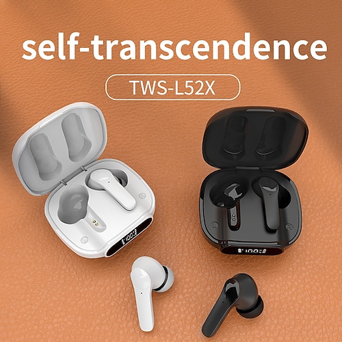 

L52X True Wireless Headphones TWS Earbuds Bluetooth 5.2 Waterproof Stereo Surround sound for Apple Samsung Huawei Xiaomi MI Yoga Fitness Gym Workout Mobile Phone Office Business Travel Entertainment