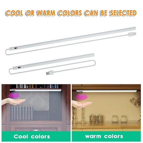 

2pcs USB Body Motion Sensor Wall Lamp 20cm 30cm Night Light Induction Lamp Corridor Cabinet Wall Lamp infrared Sensor