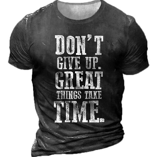 

Men's T shirt Tee Tee Graphic Round Neck Black Army Green Brown Navy Blue Short Sleeve 3D Print Casual Daily 3D Print Tops Fashion Cool Designer Comfortable / Summer / Summer