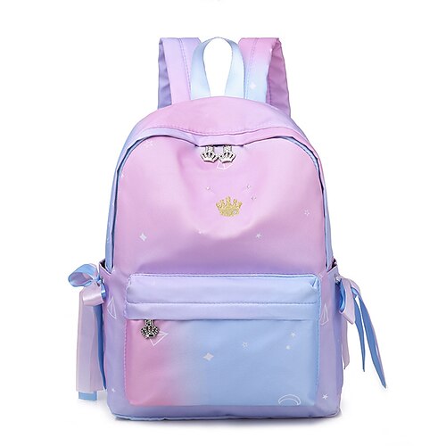 

School Backpack Bookbag Multicolor for Student Girls Water Resistant Breathable Large Capacity Oxford Cloth School Bag Back Pack Satchel 20 inch