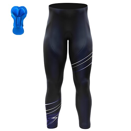 

21Grams Men's Cycling Tights Bike Bottoms Mountain Bike MTB Road Bike Cycling Sports Stripes 3D Pad Cycling Breathable Quick Dry Black Polyester Spandex Clothing Apparel Bike Wear / Stretchy