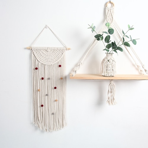 

Bohemian Hand-woven Cotton Tapestry Living Room Bedroom Children's Room Wall Hanging