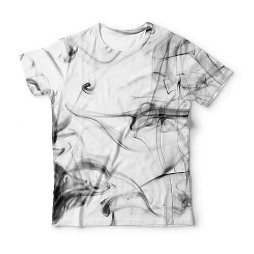 

Men's Unisex T shirt Tee 3D Print Abstract Graphic Prints Crew Neck Street Daily Print Short Sleeve Tops Casual Classic Big and Tall Sports Gray / Summer