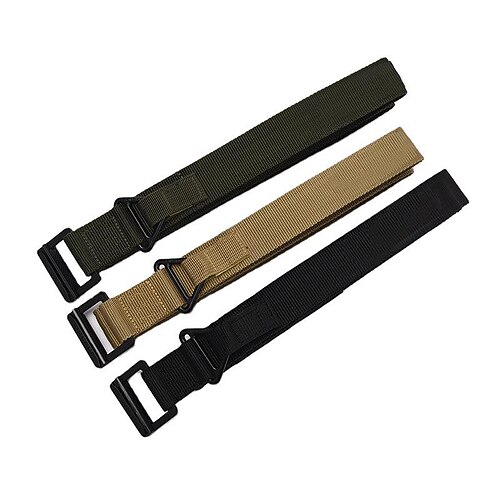 

Men's Waist Belt Sports Outdoor Outdoor Hiking Black Belt Pure Color
