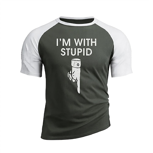 

Men's T shirt Tee Graphic Letter Crew Neck Gray Street Sports Short Sleeve Patchwork Print Clothing Apparel Fashion Designer Casual Comfortable / Summer / Summer