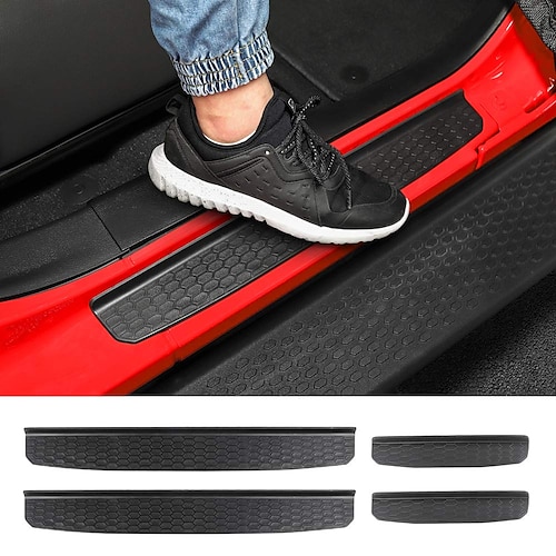 

Door Sill Guards Entry Scuff Plate Cover Door Sill Guards Entry Scuff Plate Cover Jeep Wrangler Accessories(for 2018-2022 JL JLU & 2020-2022 JT