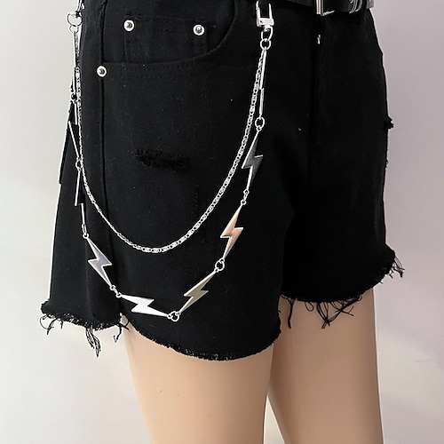 

Men's Women's Pants Chain Wallet Chain Pocket Chain Metal Chain Buckle Free Charm Pendent Casual Classic Party Daily Silver