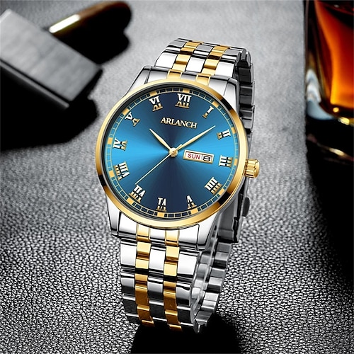 

Quartz Watch for Men Analog Quartz Stylish Stylish Formal Style Waterproof Calendar Large Dial Alloy Alloy Fashion