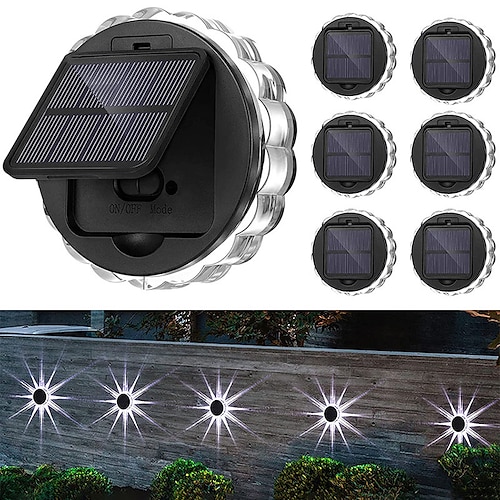 

2pcs Solar Wall Lights Outdoor Courtyard Decoration Solar Fence Wall Light Semi-circular Energy-saving Street Light