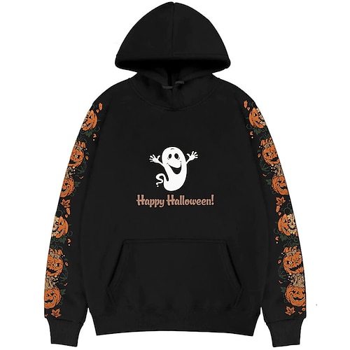 

Inspired by Halloween Ghost Pumpkin Trick or Treats Hoodie Cartoon Manga Anime Front Pocket Graphic Hoodie For Men's Women's Unisex Adults' Hot Stamping 100% Polyester