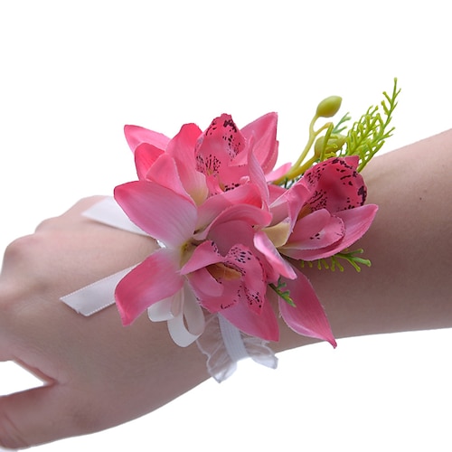 

Wedding wrist flowers Fabric Wedding Party Polyester / Polyamide Modern Contemporary