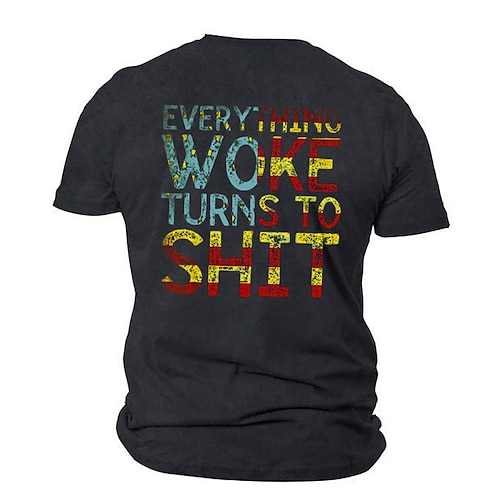 

Men's Unisex T shirt Tee Letter Graphic Prints Crew Neck Black Short Sleeve 3D Print Outdoor Street Print Tops Vintage Sports Designer Casual / Summer / Summer