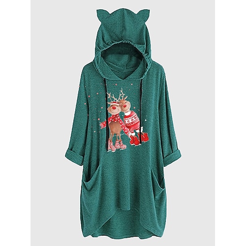 

Adults' Kigurumi Pajamas Nightwear Christmas Pajamas Cat Christmas Onesie Pajamas Terylene Cosplay For Christmas Animal Sleepwear Cartoon Festival / Holiday Costumes / Hoodie / Hoodie