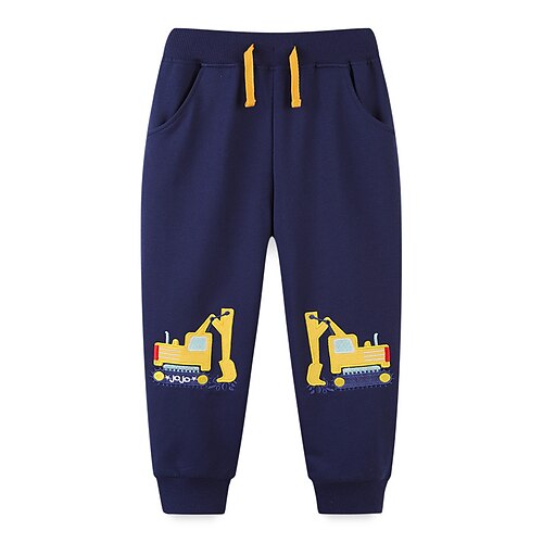 

niños pantalones de niño estampado azul otoño invierno activo interior 2-8 años