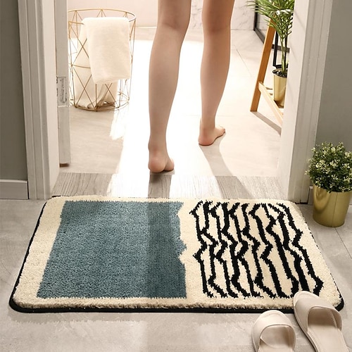 

Bathroom Absorbent Floor Mat, Household Anti-Skid Mat, Door Mat, Simple, Light And Luxurious