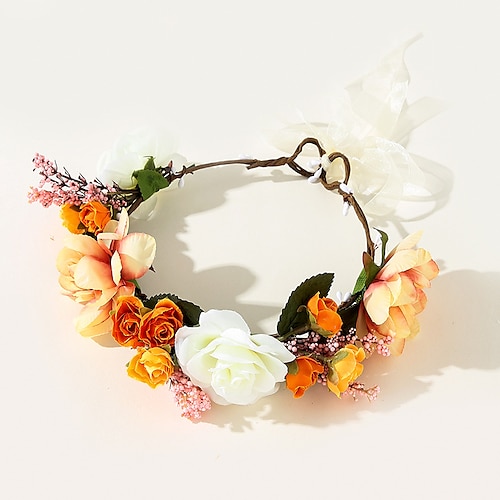 

Hair Accessory Polyester / Polyamide Tea Party Beach With Flower Headpiece Headwear