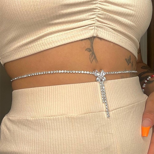

Women's body chain Fashion Street Butterfly Headwear