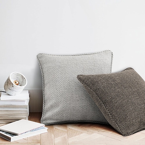 

Simple Double Side Cushion Cover 1PC Soft Decorative Square Throw Pillow Cover Cushion Case Pillowcase for Bedroom Livingroom Indoor Cushion for Sofa Couch Bed Chair