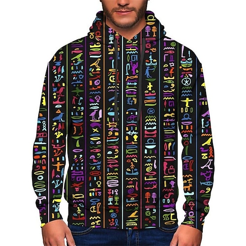 

Men's Unisex Hoodie Pullover Hoodie Sweatshirt Cartoon Graphic Prints Pocket Print Hooded Sports Outdoor Daily Sports 3D Print Basic Casual Hoodies Sweatshirts Long Sleeve Black